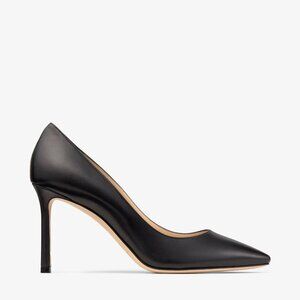 ✨ JIMMY CHOO Romy 85 Black Leather Pumps Size 35.5 ✨